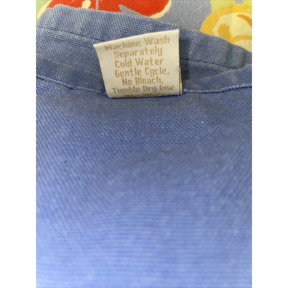 XOCHI Tablecloth Blue Floral Colorful 100% Cotton 50